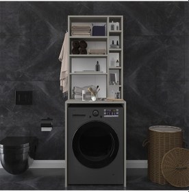 Resim Banyo Dolabı Bd-03 Kül Gri Gri 