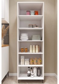 Resim Ases Mobilya Ases E51 Çok Amaçlı Dolap Mutfak Dolabı , Banyo Dolabı , Kiler Dolabı , Ayakkabılık Dolabı Beyaz Beyaz 