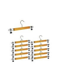 Resim 10 Adet- Elbise Askısı Ahşap Askılık Mandallı Etek Askısı Ahşap 