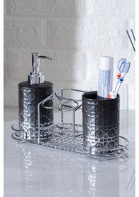 Resim Acar Odeon 3 Parça Banyo Seti Renkli 