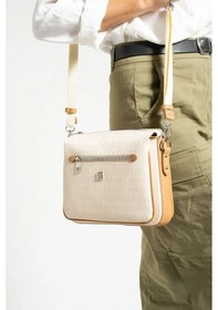 Resim Just Polo Kadın Bol Gözlü Ayarlanabilir Askılı Şık Omuz Çantası Shoulder Bag Krem 