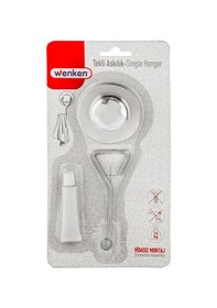 Resim Wenken Vidasız Ultra Güçlü Yapıştırma Lüks Krom Tekli Havlu Askılık Krom 