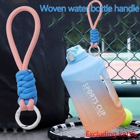 Resim Geniş Ağızlı Su Şişeleri ve Spor Bardakları için Dokuma Sap, Açık Hava Maceraları ve Seyahatler için İdeal, 13.0cm Spor Bardak Taşıyıcı Kordon, Renkli Taşınabilir Şişe Asma İpi, Kamp için, Sırt Çantası Anahtarlık, Telefon Kılıfı Ek (Bardak dahil değildir) 