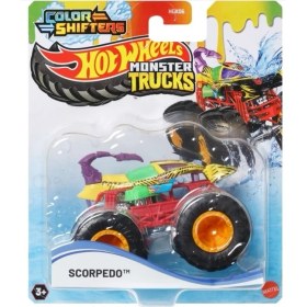 Resim Hot Wheels Monster Trucks Renk Değiştiren Araçlar Scorpedo JDV88 