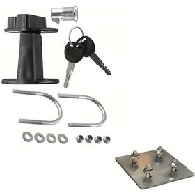 Resim Dashanshop Evrensel Motosiklet 3l 4l 5l Benzin Bidonu İçin Kilitli Ağır Hizmet Yakıt Deposu Tutucu 