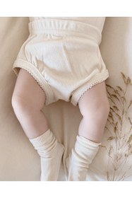 Resim Naturaborn Gots Organik Sertifikalı Kroşetalı Bebek Külot 