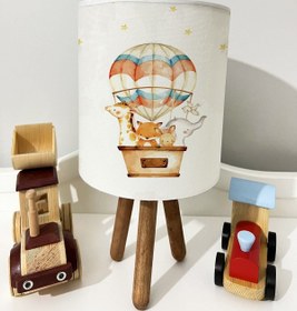 Resim dekomingo HAYVANLAR BALON YILDIZ DESENLİ BEBEK VE ÇOCUK ODASI 