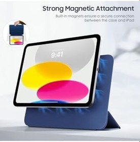 Resim m.tk moveteck Galaxy Tab S10 FE Plus 13.1 inç ile Uyumlu Magic Klavyeli Kılıf, Mıknatıslı Ön Kapak, Siyah 