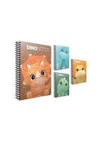 Resim Gıpta A4 80 Yaprak Kareli Dino Notes Spiralli Karton Kapak Defter 7182000 Standart 
