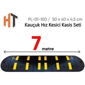 Resim Hayat Trafik Kauçuk Hız Kesici Set Kapaklı, Yol Kasisi 7 metre 