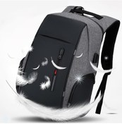 Resim Novahub 17 İnç Usb Şarjlı Su Geçirmez Sırt Çantası - Geniş Kapasiteli Laptop Organizatörü Laptop Çantası 