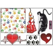 Resim A5 Sticker 010 Tek Paket Çoklu Sticker Çok Renkli 