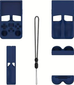 Resim Cloud011 R36 Max Taşınabilir Retro Konsol İçin Mavi Toz Geçirmez Çizilmeye Dayanıklı Silikon Kılıf 