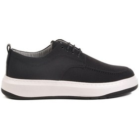 Resim Siyah Beyaz Keten Hafif Erkek Casual Ayakkabı 486 M Siyah-beyaz 