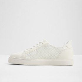 Resim Aldo EASYIN - Kadın Suni Deri Beyaz Düz Bağcıklı Modern Tasarımlı Spor Ayakkabı 