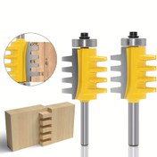 Resim 1/4 6mm 8mm Konik Diş Freze Ucu Ahşap İşleme Freze Ucu 