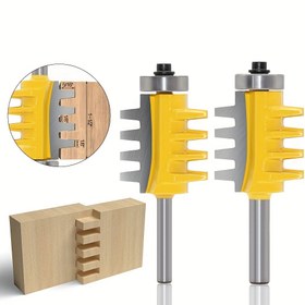 Resim 1/4 6mm 8mm Konik Diş Freze Ucu Ahşap İşleme Freze Ucu 