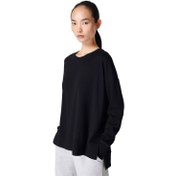 Resim Sweaty Betty After Class Kadın Siyah Sweatshirt 