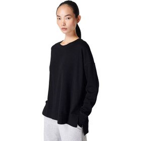 Resim Sweaty Betty After Class Kadın Siyah Sweatshirt 
