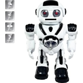 Resim MCM Group DF-6022 Işıklı ve Müzikli Disk Atan Uzaylı Robot 