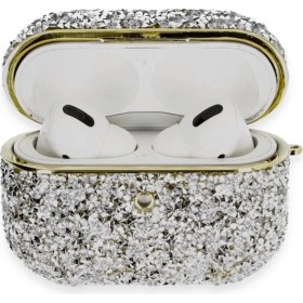 Resim Bezos Airpods Pro 2 (2.nesil) Luz Taşlı Kılıf - Mavi 