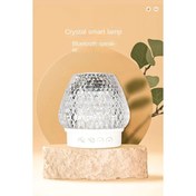 Resim gaman Şarjlı Dokunmatik Renk Değiştiren ve Bluetooth Müzikli Kristal Görününlü Disko Lambası 