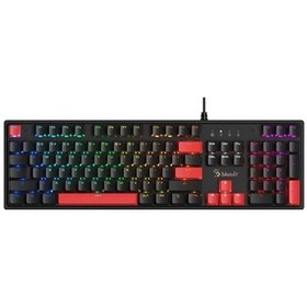 Resim Bloody S510r Q Türkçe Mekanik Rgb Bmls Blu Fire Black Gamer Oyun Klavyesi 