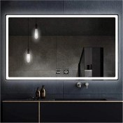 Resim Dnr-Mirror65x90 Cm Buğu Yapmayan Dokunmatik Beyaz Ledli Dikdörtgen Banyo Aynası 