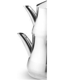 Resim Lines Naz Çelik Çaydanlık Takımı Altın Kulp Orta Boy 