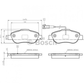 Resim Bosch Fren Balatası Ön Fıslı Fiat Fiorino 1.3 Multıjet 1.4 02.2008 0986495097 