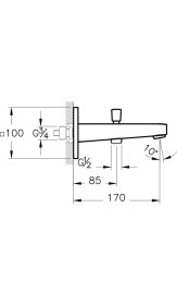 Resim Artema Root Square A4274023 Çıkış Ucu, El Duşu Çıkışlı, Altın 