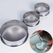 Resim Seramik Malzemeleri İçin Paslanmaz Çelik Süzgeç - Kil ve Glazür Pigmentleri İçin Şarj Edilmemiş İnce Filtre Ekranı - Polimer Kil Modelleme ve Seramik Sanat Araçları - 1 Adet 