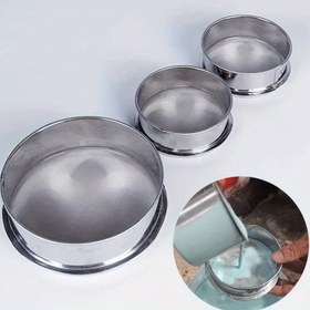 Resim Seramik Malzemeleri İçin Paslanmaz Çelik Süzgeç - Kil ve Glazür Pigmentleri İçin Şarj Edilmemiş İnce Filtre Ekranı - Polimer Kil Modelleme ve Seramik Sanat Araçları - 1 Adet 