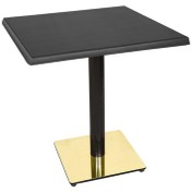 Resim Beymobilya Karanfil Werzalit Gold Kare Masa 70X70 (532345119) 