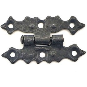 Resim Antika Tarz Dekoratif Pirinç Yıldız Menteşe - 63x36 Mm, Oksit 