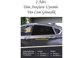 Resim Ankaflex 2 Adet Araba Cam Perdesi Araç Yan Cam Güneşlik 