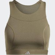 Resim Adidas HR9656 Running Medium Pedli Spor Bra Haki Haki 2XS 