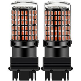 Resim Symbee 2 Adet 3157 P27-7w T25 Led Araç Ampulü - Kırmızı, Yüksek Parlaklık, Ip68 Su Geçirmez, Evrensel Uyumlu 