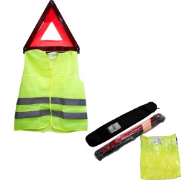 Resim Renault Araç Trafik Seti Üçgen Reflektör ve Ikaz Yeleği Mais Orjinal 7711780762 