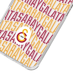Resim Galatasaray Bayrak Metin Şeffaf Telefon Kılıfı - iPhone 15 Pro Max 