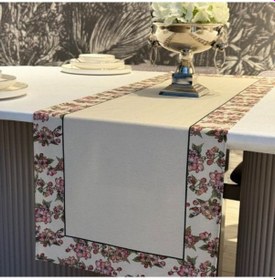 Resim Keten Rosa Desen Runner 40x140 Cm Çok Renkli 