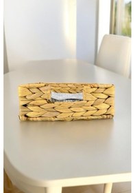 Resim Digithome Hasır Masa Üstü Kare Yatay Peçetelik 19 Cm Kahverengi I/2 C1-1-289 