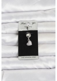 Resim Sallantılı Kalp Model Göbek Piercing - Ebj260516w42315 Bakır 