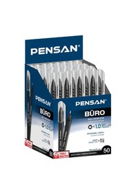 Resim Pensan 2270 Büro 1 MM Tükenmez Kalem 50'li Mavi Siyah Kırmızı Seçenekli 