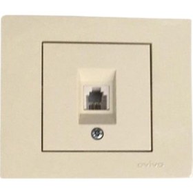 Resim Grano Nümeris Telefon Prizi Krem 