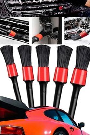 Resim DUFF CLEAN Oto Detay Fırçası Seti 5'li Kaliteli Detaylı Farklı Boyutlar, Premium Seri 5Li Araba Fırçası 
