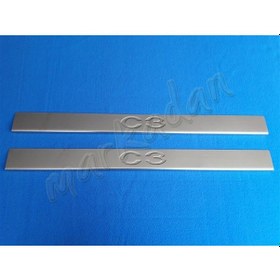 Resim Citroen C3 Coupe Krom Kapı Eşiği 2002-2009 2 Parça Paslanmaz Çeli 