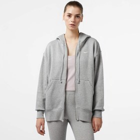 Resim Nike Sportswear Phoenix Fleece Oversize Kadın Gri Eşofman Üstü 