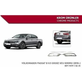 Resim Niken Vw Passat B8.5 Eksoz Ucu Difuzor Kromu 2018 Sonrası Niken 