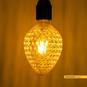 Resim Ack G95 Rustık Led Ampul 2200K Sarı Işık 350Lm 220-240V 4W E27 